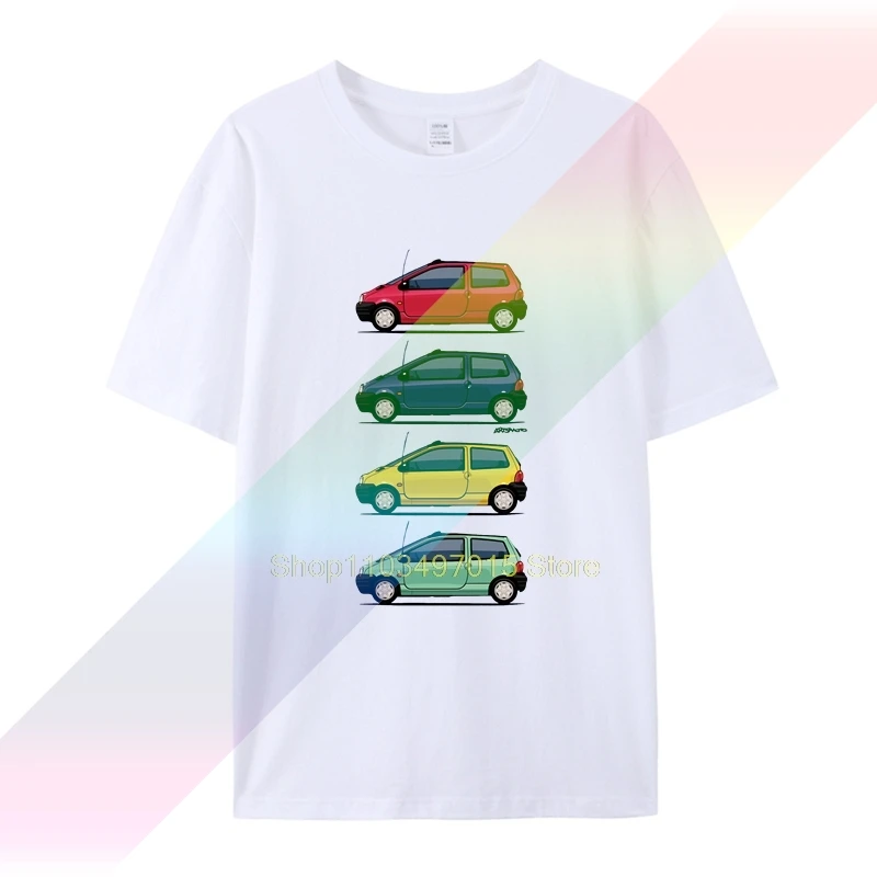 twingo 90s colors quartet crisis on mars man's t-shirt car moto tee clothes