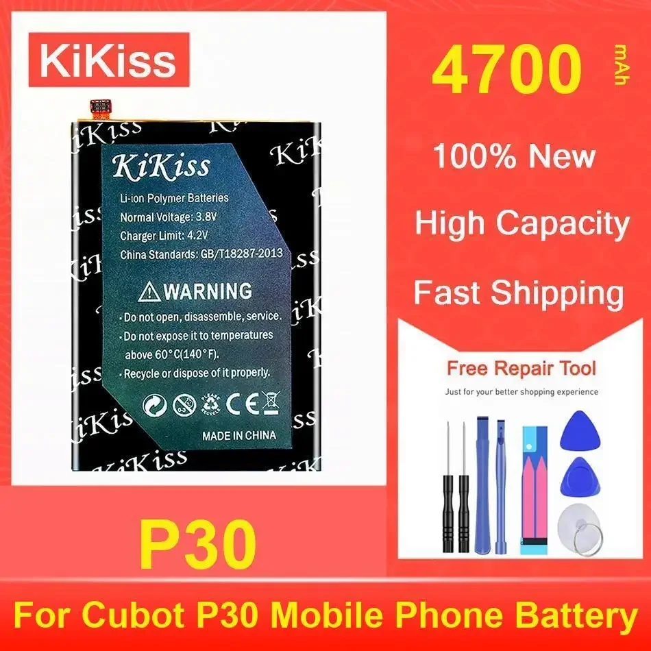 

Аккумулятор Kikiss 4700 мАч P30 для мобильного телефона Cubot