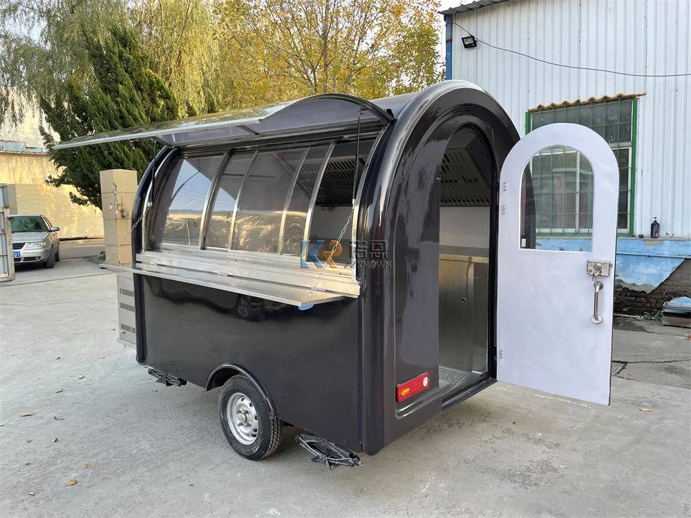 مقطورة طعام متنقلة ، عربة قهوة ، كشك آيس كريم ، معدات مطبخ بالكامل ، شاحنة طعام امتياز ، هوت دوج