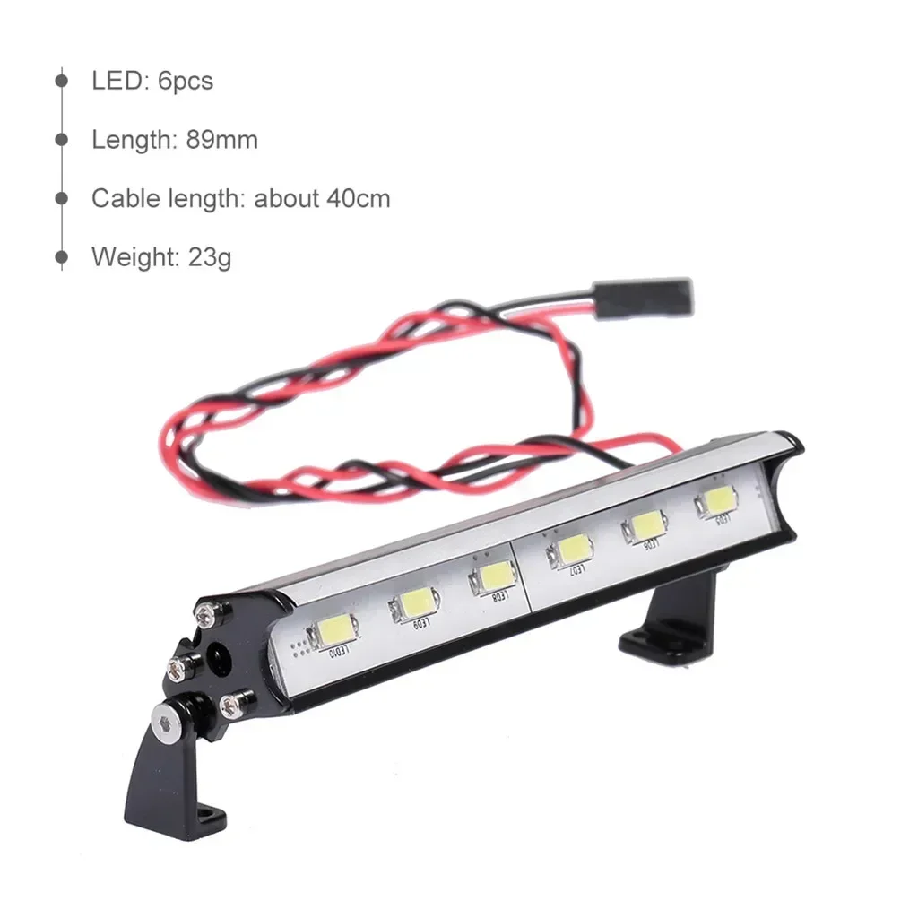89 مللي متر المصابيح الأمامية 6 أضواء LED ل 1/16 سلاش ستامبيد نيترو ERevo Redcat بركان EPX/S30 كالديرا 10E/3.0 ECX 1/18 Torment Trxs