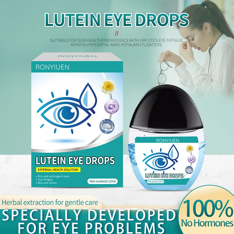 

Lutein Eye Drops for Dry Eyes, Blurred Vision, Myopia, Farsightedness, Eye Fatigue Eye Drops