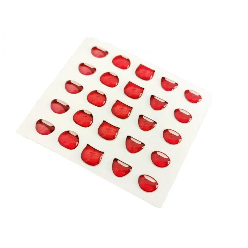 20 0 pieces.Custom.Mouth Accessory Colored Adhesive Sticker Dome Resin Sticker