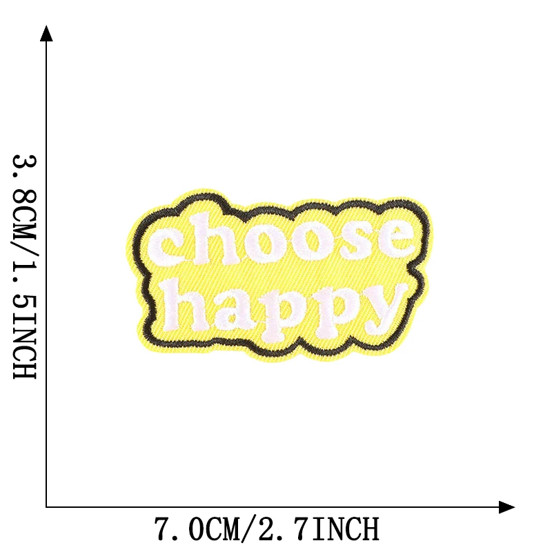 Brief niedlichen kleinen Eisen auf Patches für Kleidung gestickte Aufkleber Naszywka DIY Thermo kleber Kinder Baby Stoff Nähen Parches – Detail 10