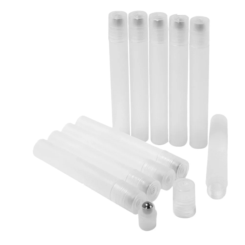 

10Pcs Roller Bottles Refillable Leak Proof Essential Oil Container Travel Perfume Liquid Dispenser Roller Bottles