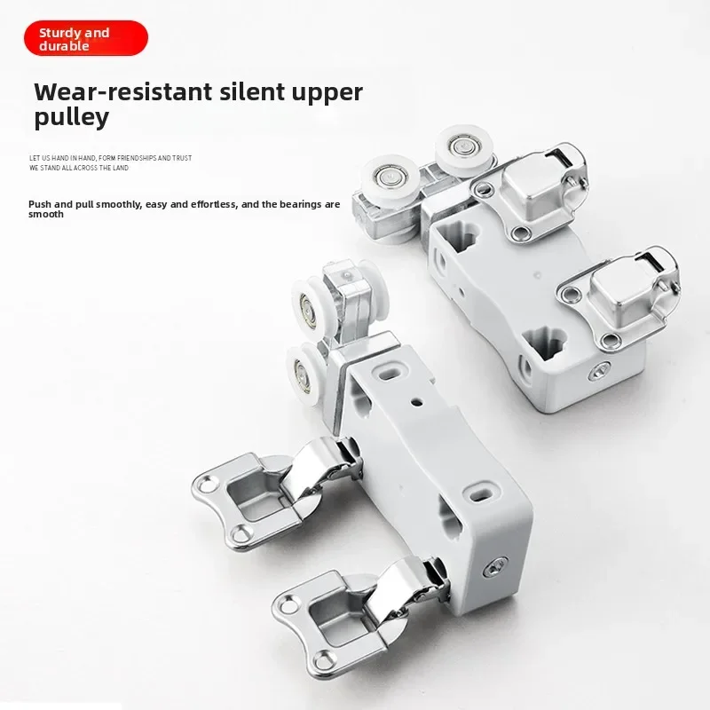

wardrobe without lower rail Folding door Hardware accessories Walk-in cloakroom Push-pull sliding door Crane rail Pulley track