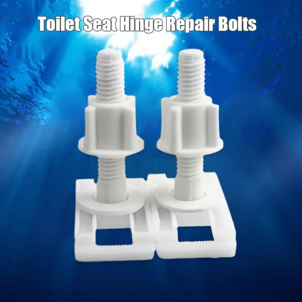 Plastic Toilet Lid Hinge Repair Bolts Toilet Cover Screw Quick Screw Plastic Rubber Expansion Remove Fixing Z6M9