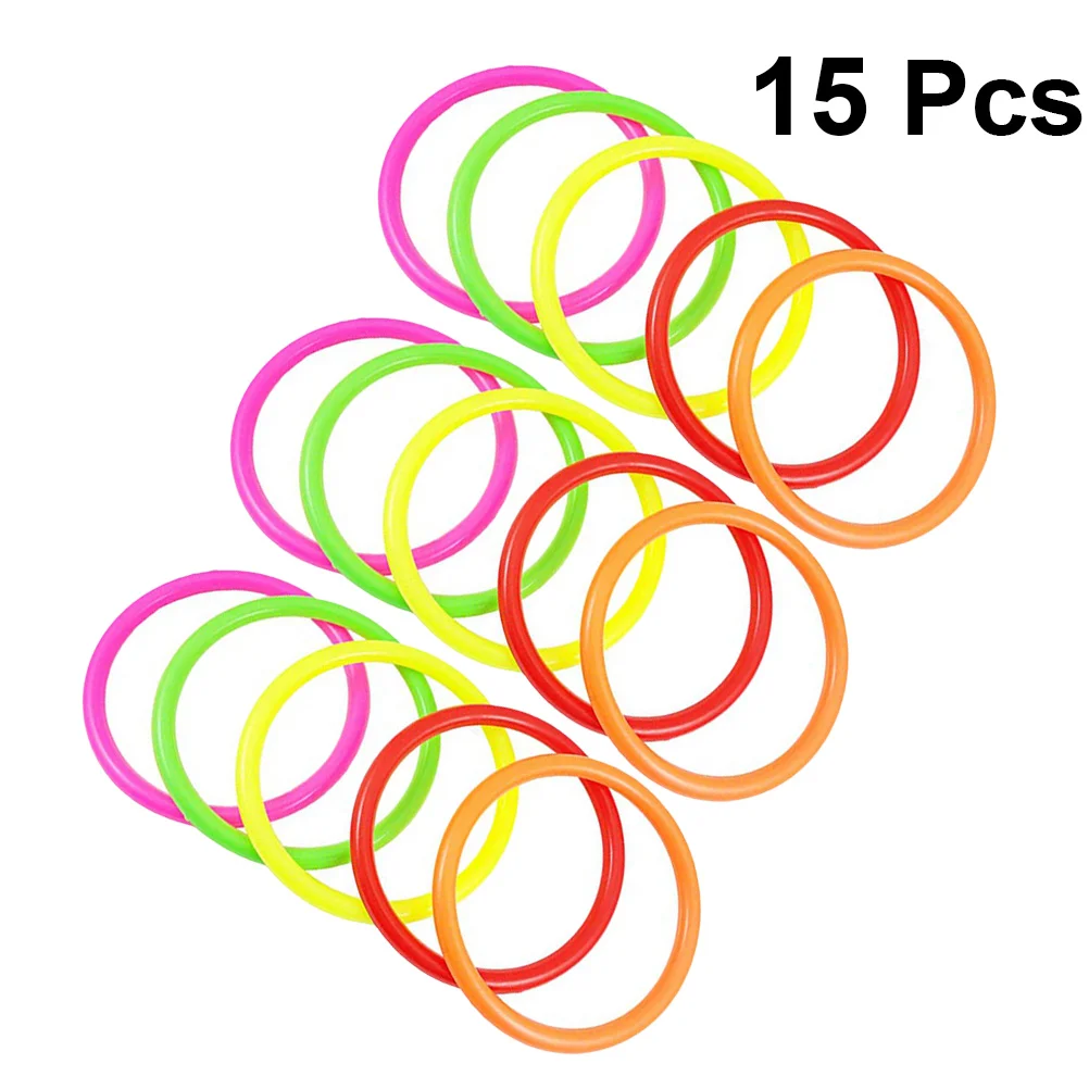 

15 Pcs Solid Ring Game Kids Throwing Toys Dedicated Outdoor Rings for Games Props