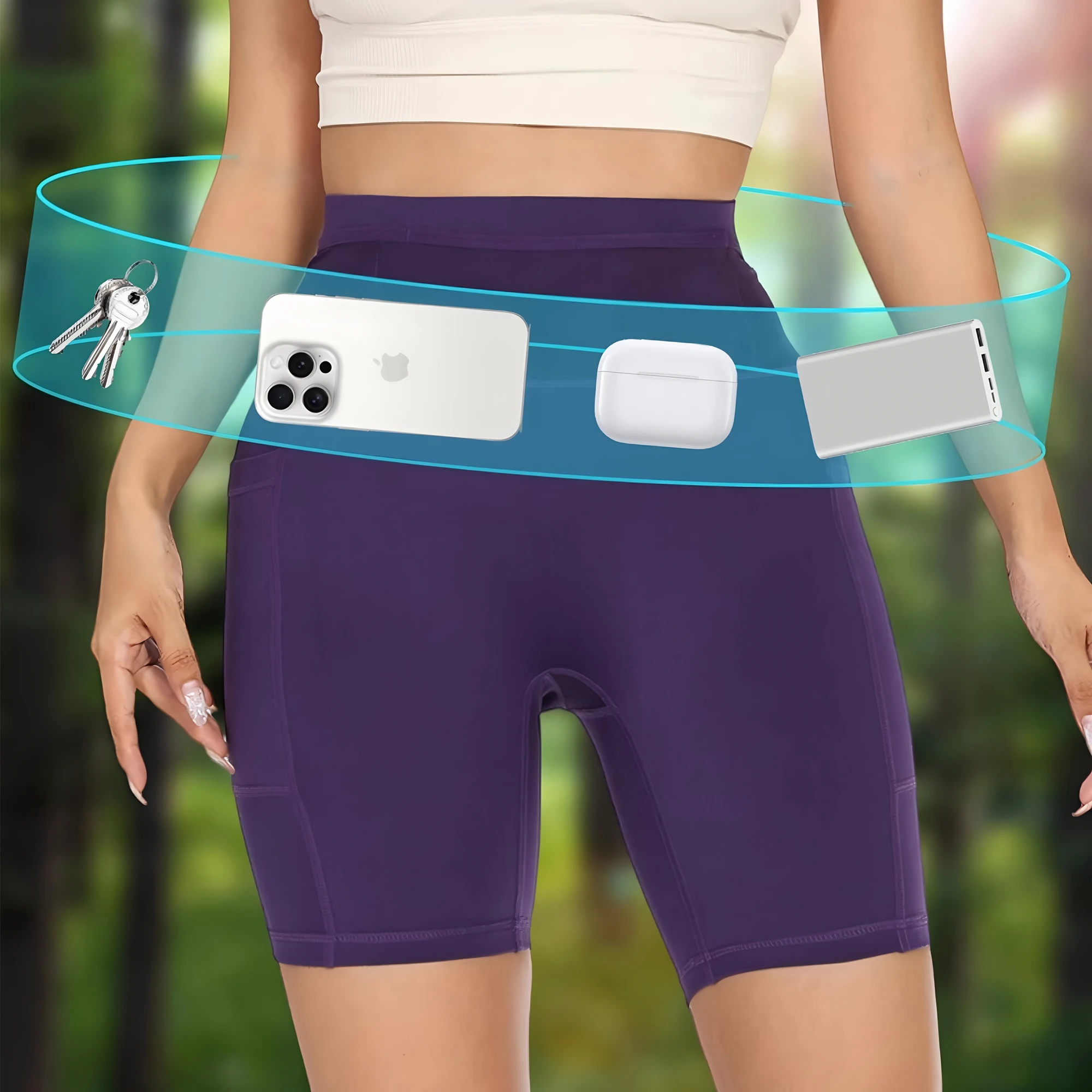 レディース 6 ポケット ヨガショーツ マラソン ランニング - Yoga Of Fitness のレビューと価格