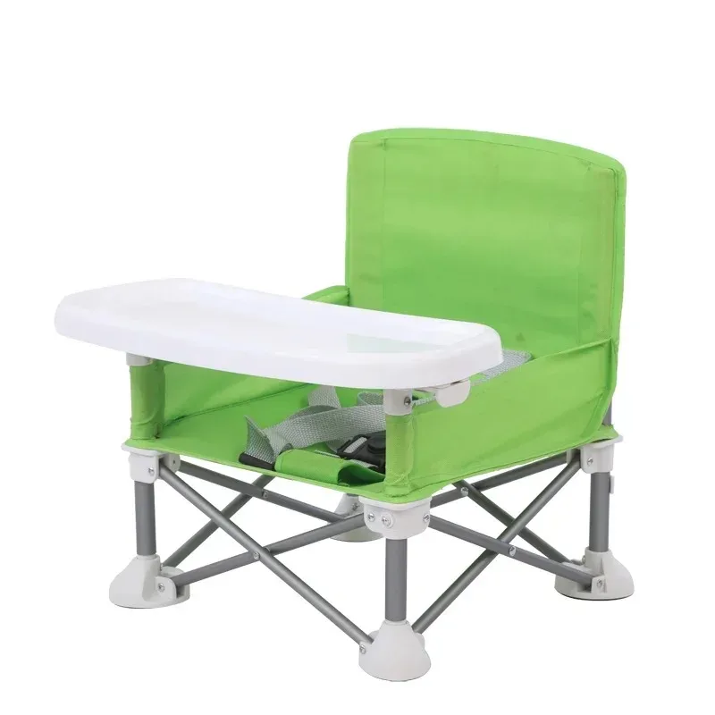 Asiento de refuerzo para bebé, silla de comedor portátil, plegable, de viaje, con alimentación, para exteriores y playa