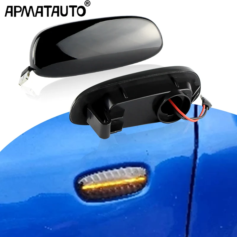 

2 шт. динамические светодиодные передние боковые указатели поворота для Subaru Impreza GC GM GF 1993-2001, лампы для расширителей колесных арок, автомобильные аксессуары