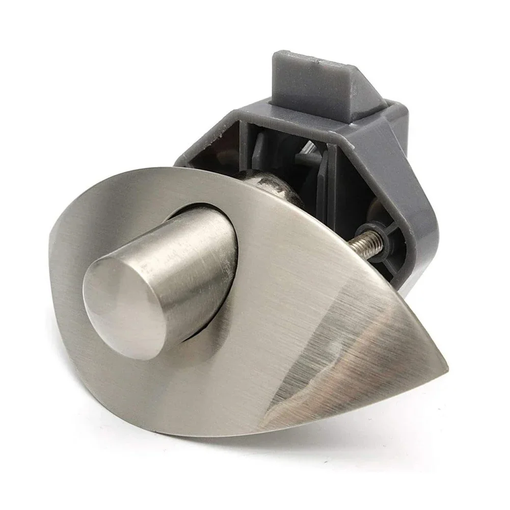 1416mm HalfMoon RV Cabinet Latch Push Button Lock for Yachts Trailer Motorhomes Furniture Drawers Secure Door Lock Mechanism
