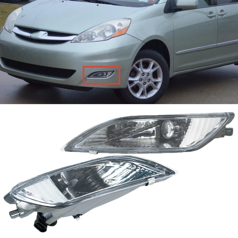 

Flashing Light Headlight Fog Light For Toyota Sienna 2006-2010 lamp Car Lights Assembly Accessories Parts 81220AE020 81210AE020