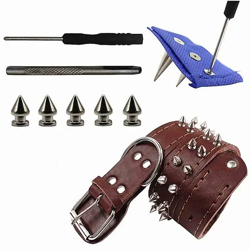 150 pz-270 pz metallo Decor Punk Bullet Sharp Spike Cone Screw Back Rivet Stud Spot Nail per fai da te borsa in pelle cintura giacca scarpe