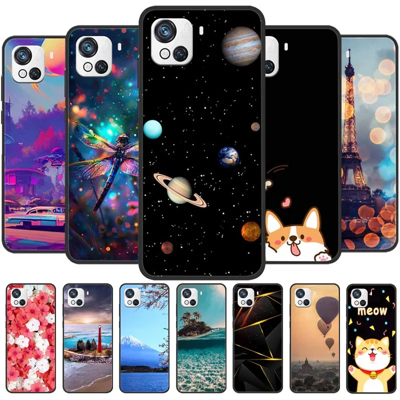 For OSCAL C80 Case Original Soft Silicone TPU Phone Cases Back Cover For OSCALC80 BLACKVIEW C80 Fashion Planet Protective Coque