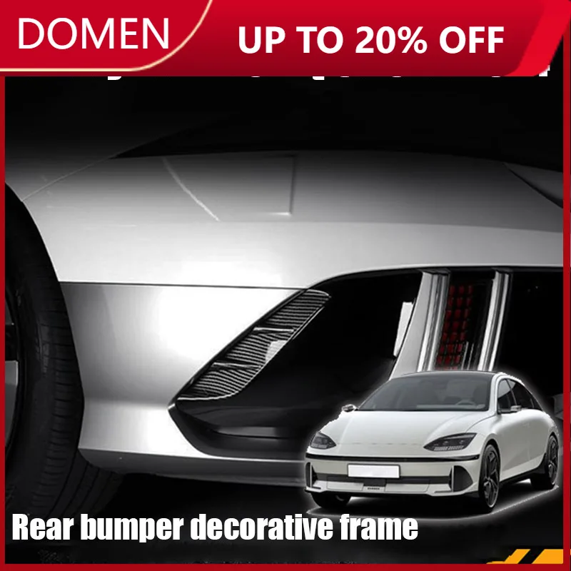 

Декоративная рамка заднего бампера из материала ABS с рисунком из углеродного волокна для Hyundai IONIQ 6 2022 2023 2024