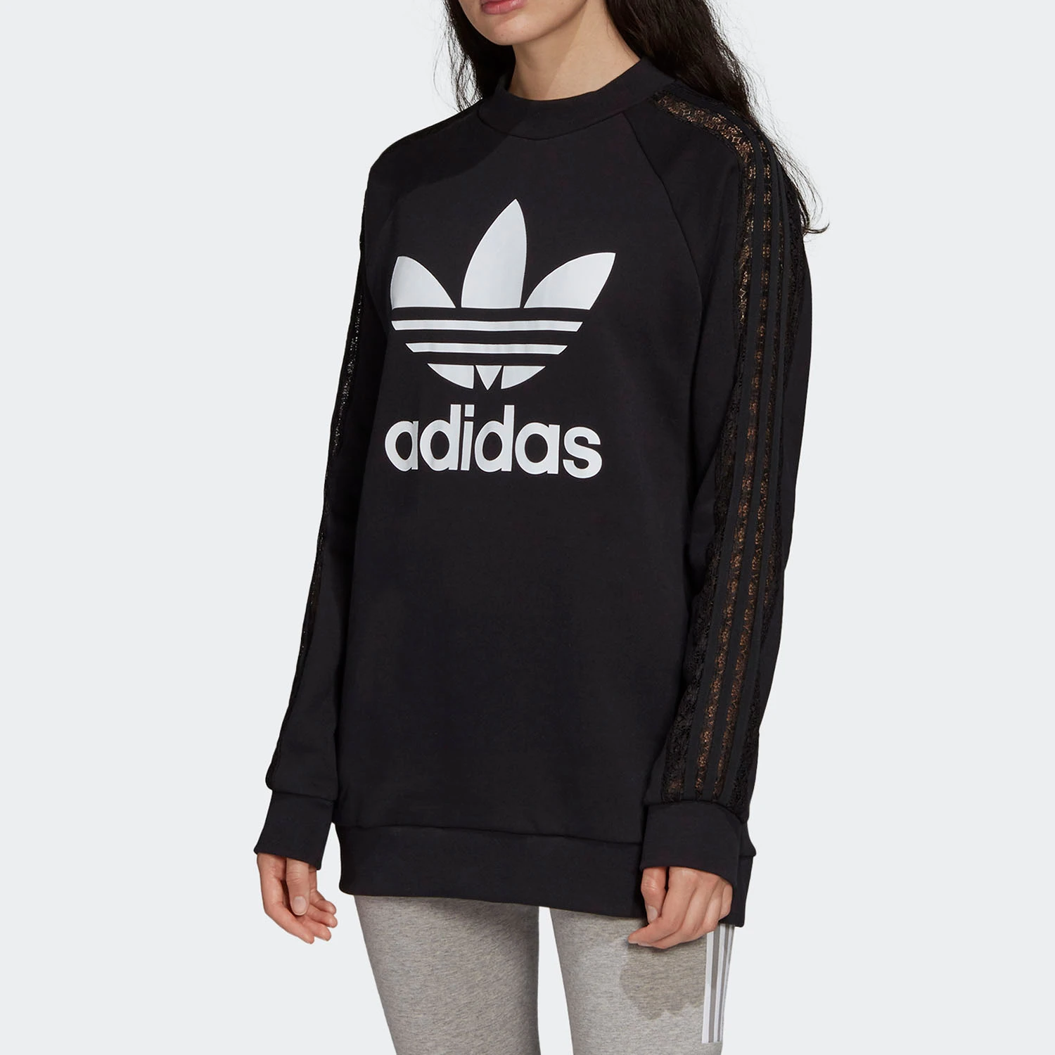 Adidas Authentic Three Leaves Women's LOGO Print Loose Casual Hoodie FM1752