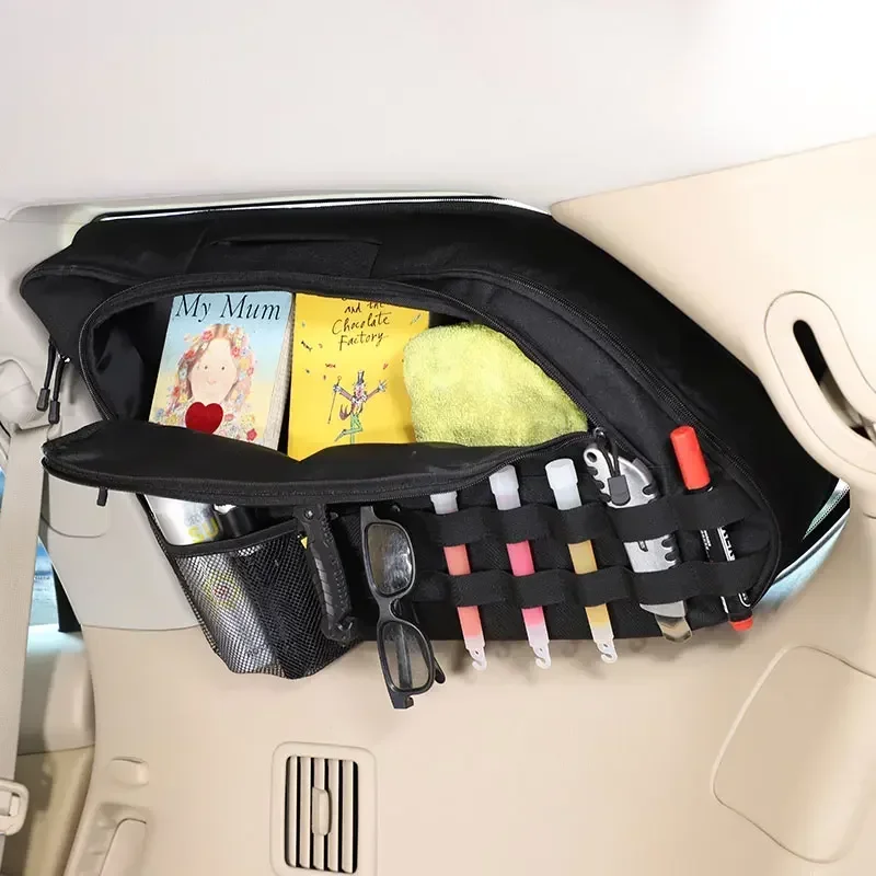 For Nissan Pathfinder 2013-2018 Oxford Cloth Black Car Trunk Storage Box Bag Cargo Tools Tidying Package Car Accessories