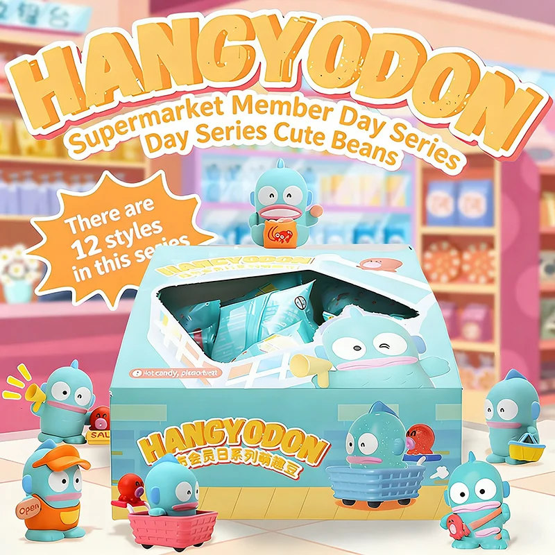 

Supermarket Member Day Series Blind Box Cute Bean Ugly Fish Hand Half Fishman Ornament Doll Toy Adorable Cartoon Design
