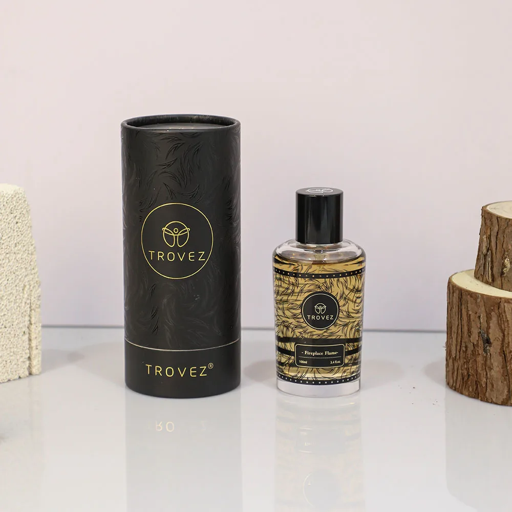 

TROVEZ Fireplace Flame Eau de Parfum 100 мл Духи Дымчатый древесный тон Тон Стойкий аромат Спрей для тела Аромат Духи для мужчин
