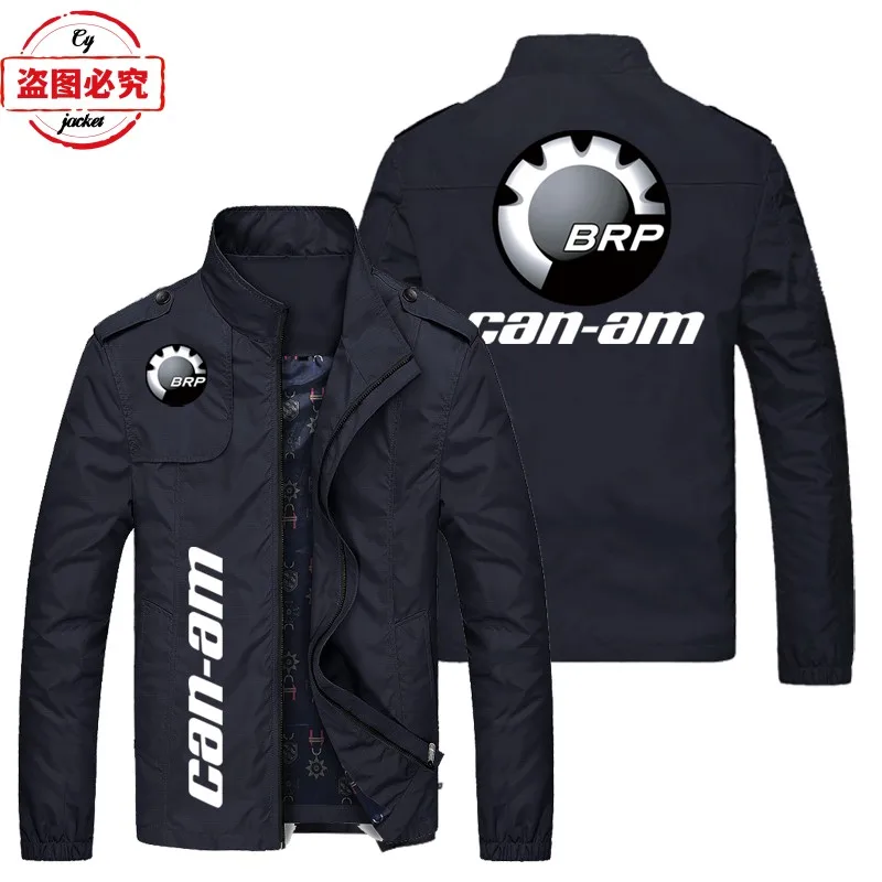 CAN-AM motorcycle logo locomotive jacket loose long-sleeved top tooling men's spring and autumn jacket team cycling suit