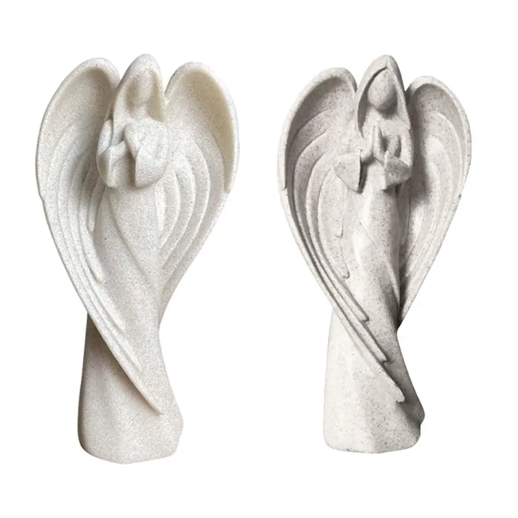 Modern Angel Wing Statue Sculpture Abstract Art Handicrafts for Tabletop