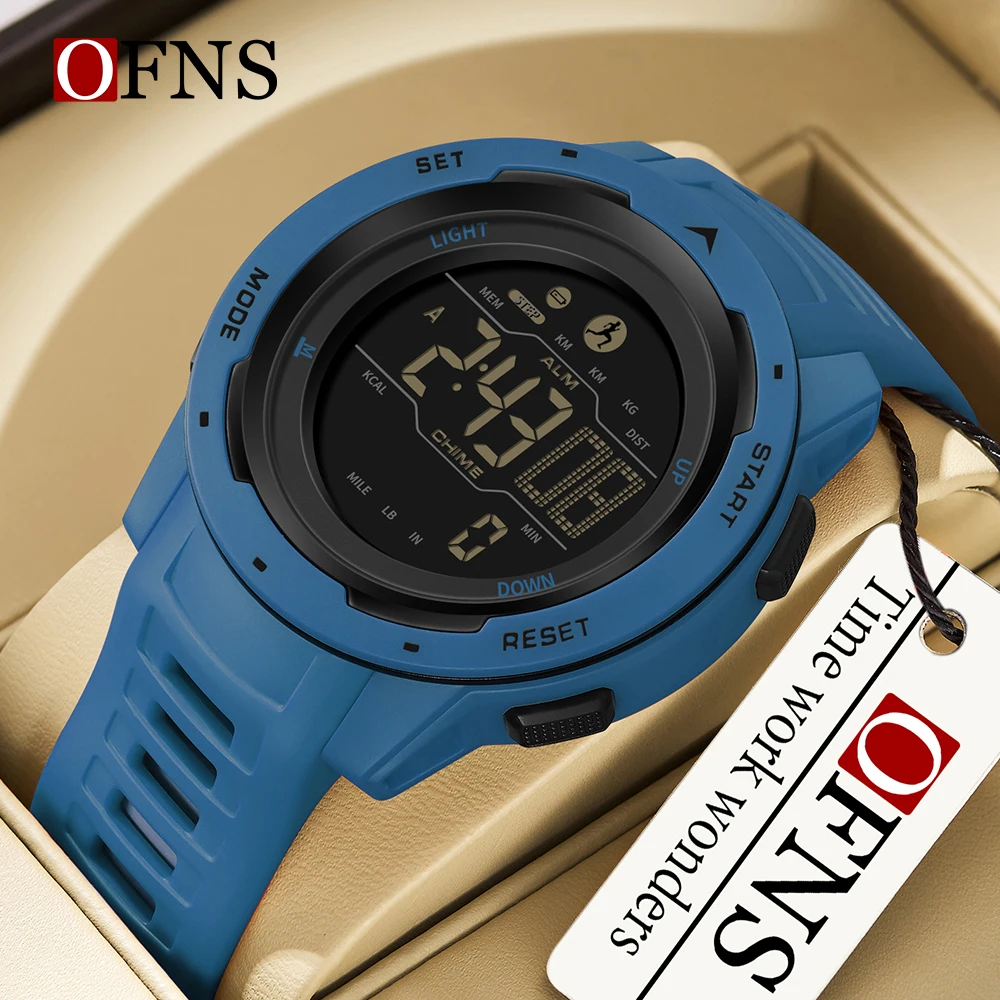 

OFNS Top New 2145 Fashion Men's Watch Sports Watch Waterproof Glow Digital Watch Military Watch Relio Masculino 2024