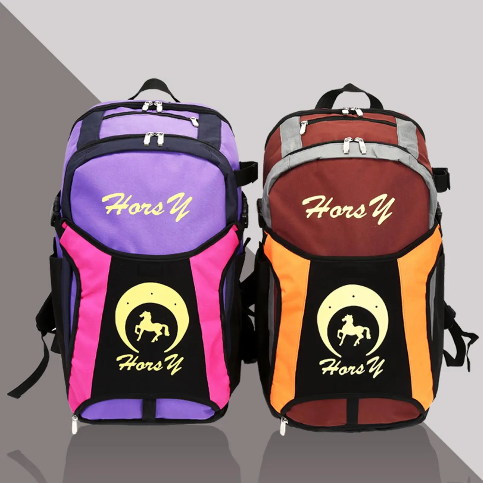 Durable Equestrian Equipment Backpack Storage Bags Adjustable Holder Pack