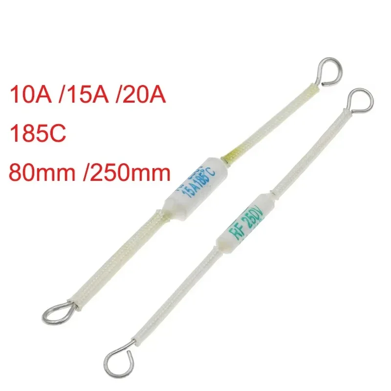 

5PCS RF Temperature Switch 10A/130C/155C/165C/185C 15A/20A/185C 20A/216C/240C Rice Cooker Ceramic Thermal Fuse Cutoff