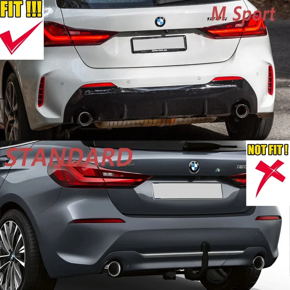 Difusor de parachoques trasero para Bmw 1 Series F40 118i 120i 120d 128ti M135i M Sport 2019-2024, protector de placa de labio trasero, Kits de