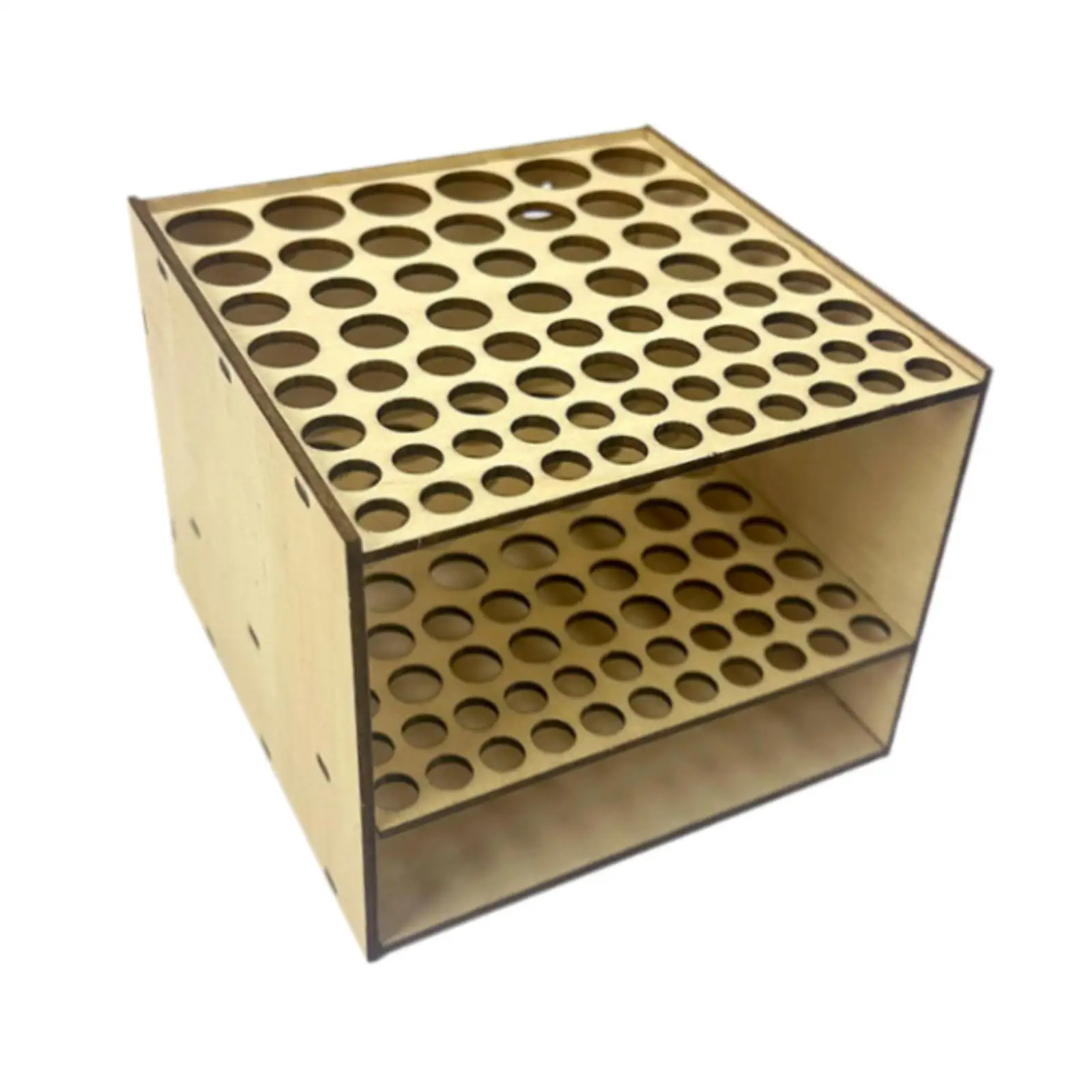 크레용 마커 연필 스탠드 정리함 사각형 다기능 장식용 목재