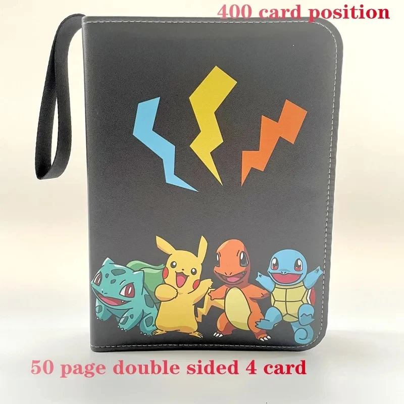 

Trading Card Binder 400 Pocket Personalizable Categorizable Card Collection Binder for Pokemon Card Book Holder with 50 Sleeves