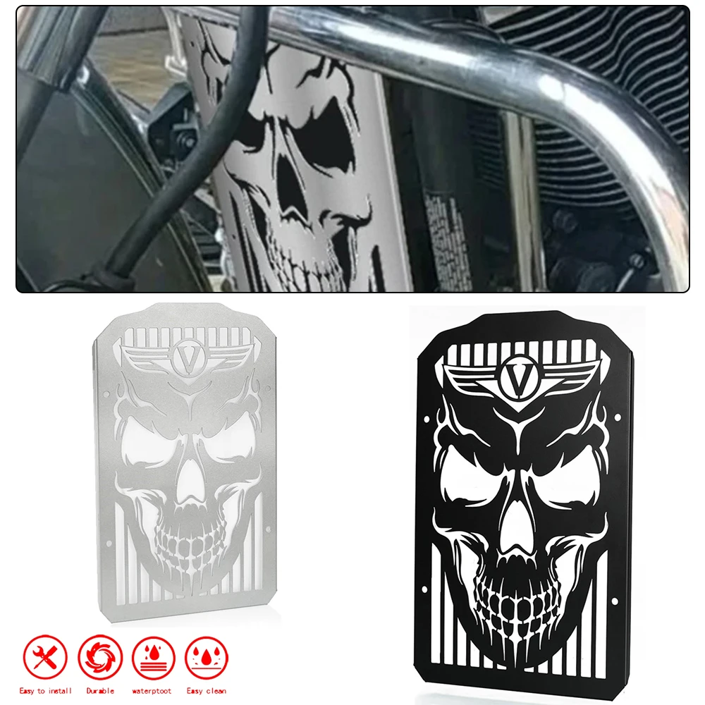 

Motorcycle For KAWASAKI Vulcan900 VN900 VN900 Classic LT Custom 2006-2022 2023 2024 CNC Radiator Grille Guard Protection Cover