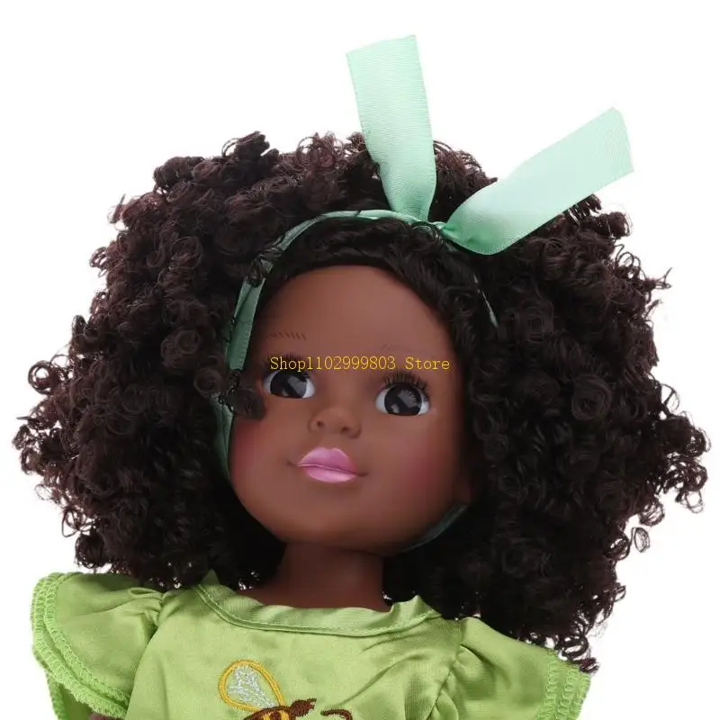 35 سنتيمتر نابض بالحياة تولد من جديد بيبي بوي فتاة للدمية الأمريكية الأفريقية الوليد طفل واقعية الجلد الأسود لينة الفينيل لدمية #3