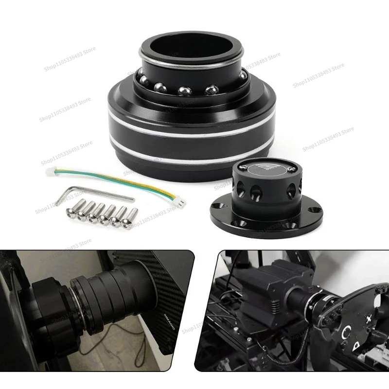 For Car Tuning Accessories Modification Aluminum 70MM Steering Wheel Quick Release for Racing Game Simulator