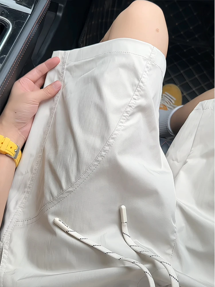 

Qui Dry Sports orts for Men Casual Loose Fit Summer Outdoor Wear Five Inches Long Polyester Fiber Straight Leg Beach Pants