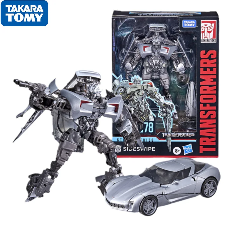 Transformers Studio Series 78 Sideswipe Deluxe Class Action Robot Figure Anime Model Collectible Toys Gift