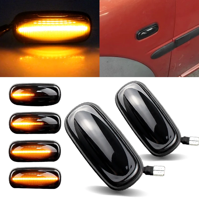 

2pcs LED Turn Signal Dynamic Sweep Side Marker Lamp Repeater Indicator Light for Discovery 2 99-04 Freelander Defender XGB000030