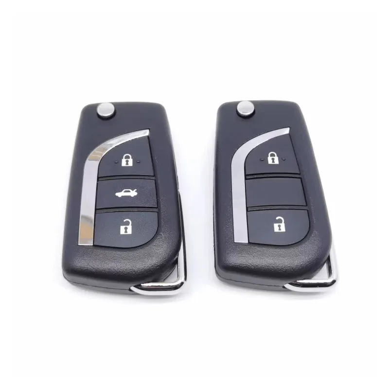 

2 Buttons/3 Buttons Flip Folding Remote Key Case Shell For Toyota Camry Reiz RAV4 Vios Key Fob Cover