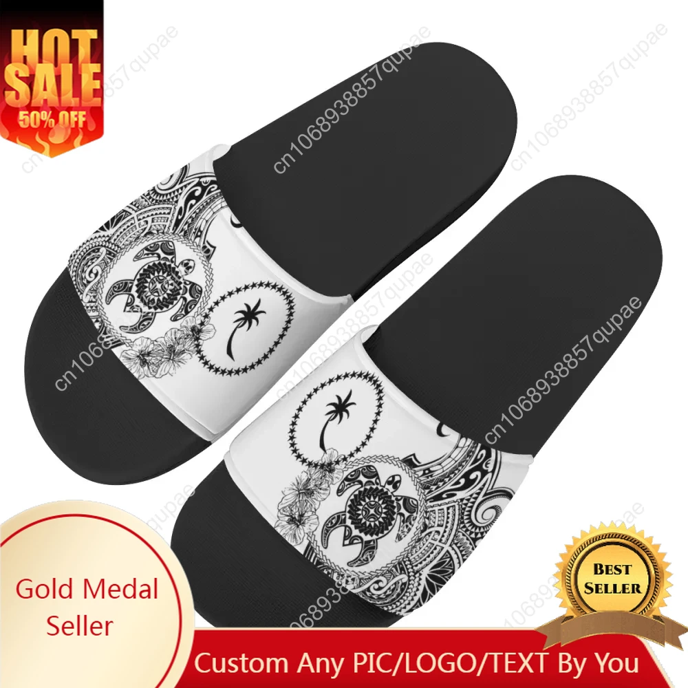 

Stylish Polynesian Traditional Tribal Home Customized Water Shoes Women Men Bathroom Beach Pool Sandals That Can Be Worn Outside