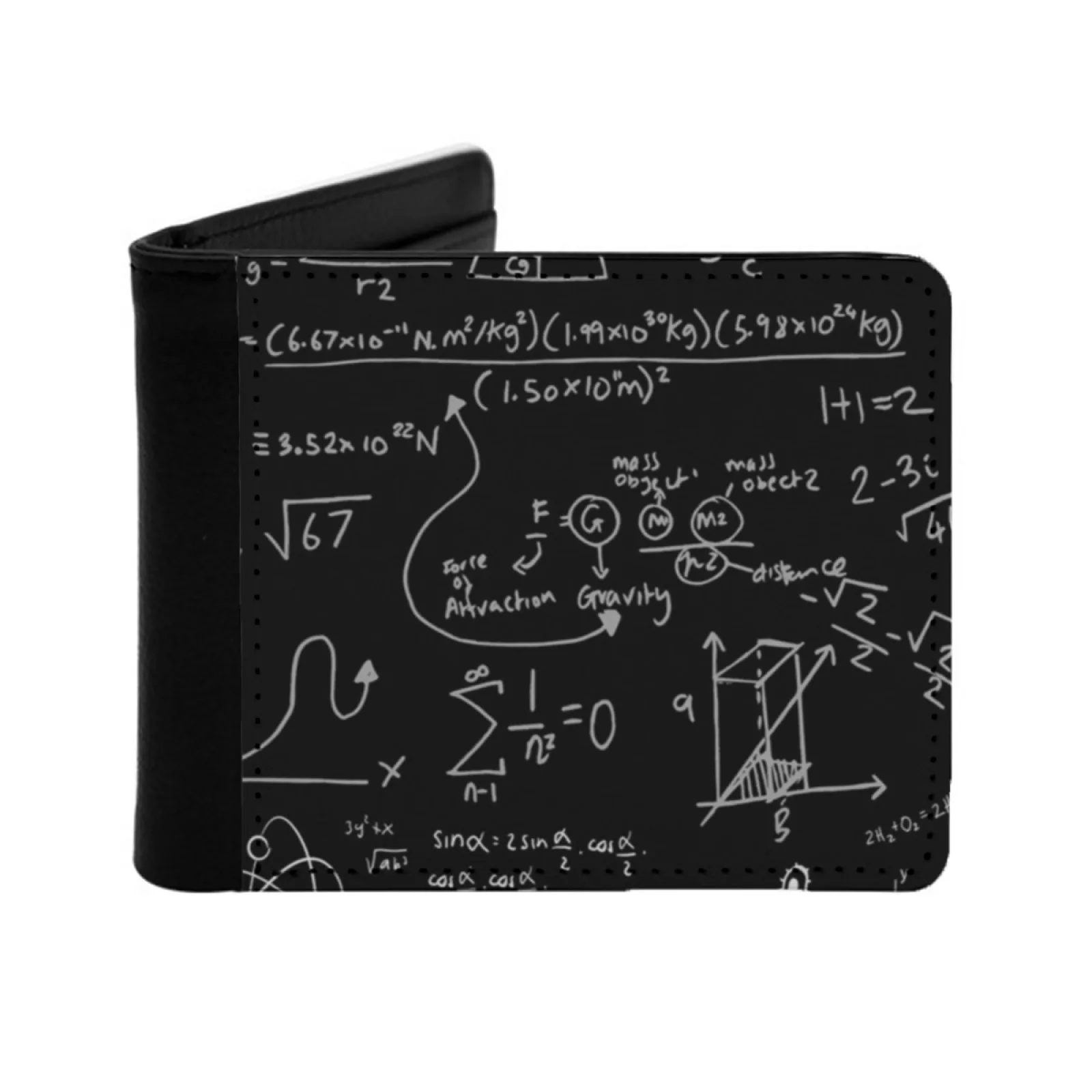 

Physics Equations Scientific Formulas Short Men's Wallet Multifunction Purse Male Pu Leather Wallet Quantum Physics Physics