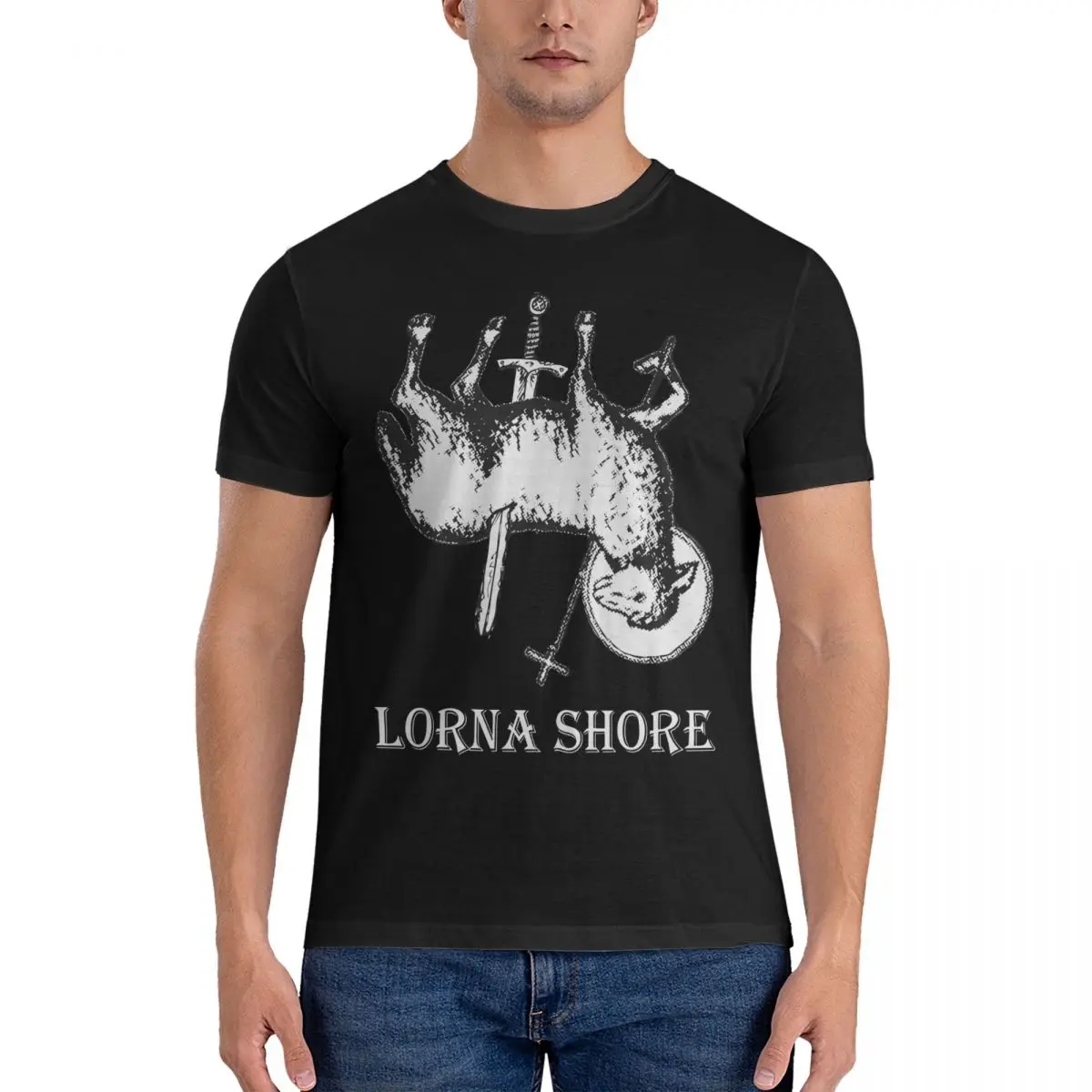 Funny This Is Hell Single T-Shirt Men Round Neck Cotton T Shirt Lorna Shore Short Sleeve Tee Shirt Original Tops