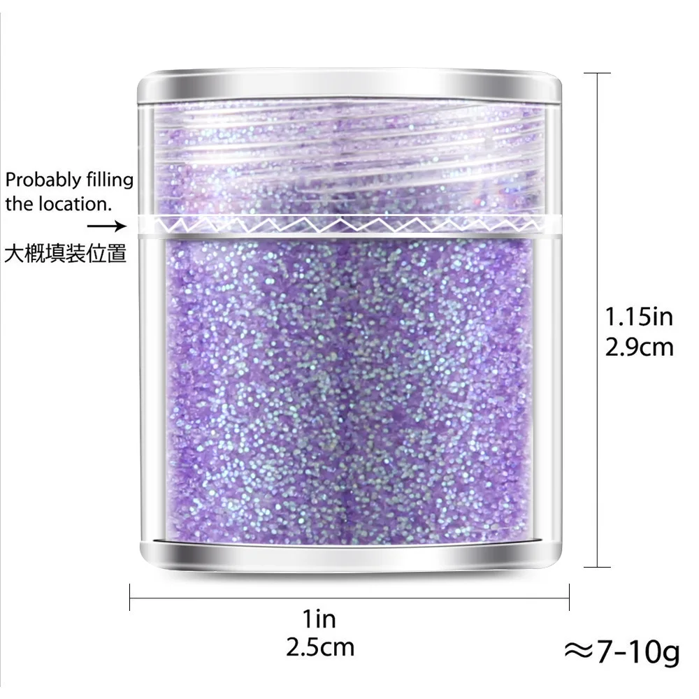 2025 Nieuw glitterpoeder, handgemaakt materiaal, hartvormige nail art-sieraden met nagel