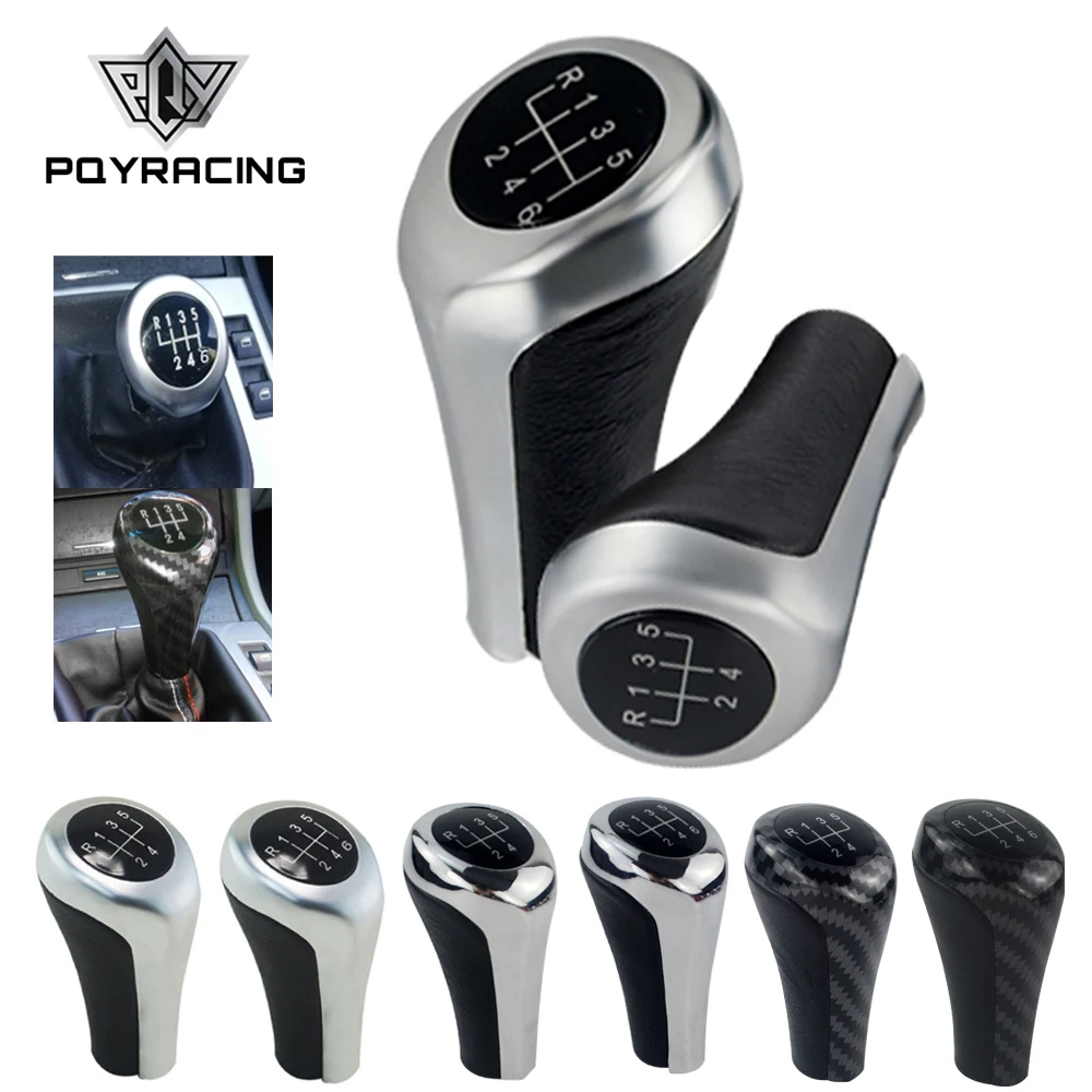 Gear Shift Knob for BMW E46 E53 E60 E61 E63 E65 E81 E82 E83 E87 E90 E91 E92 1 3 5 6 Series X1 X3 X5 Carbon Fiber Matte Chromed