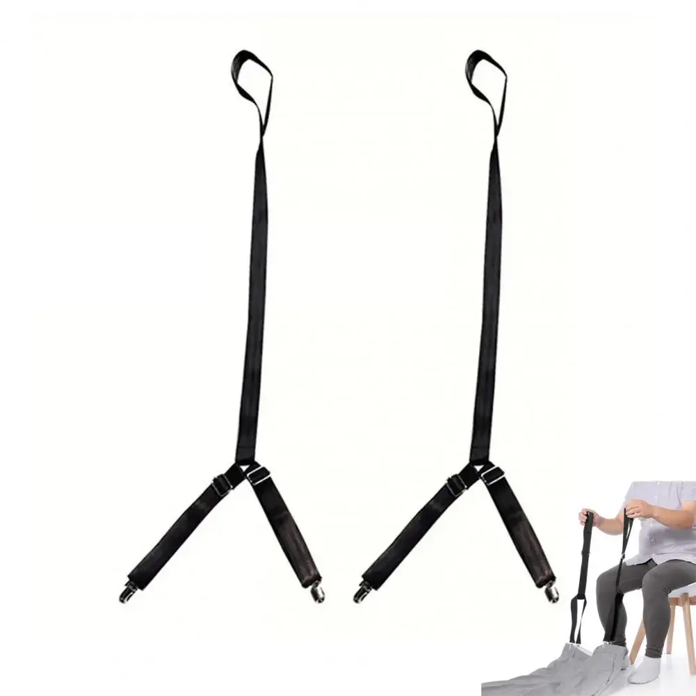 Pants Clip for Independence 2pcs Metal Clip Dressing Aid Set Adjustable 26-41 Inches Assistive Devices for Elderly Disabled