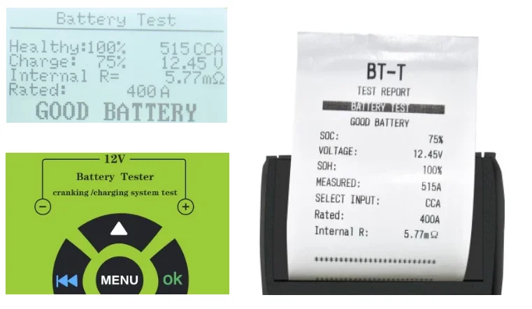 11 Pcs Printing Paper To Car Battery Tester Bt-t / Micro-568/micro-300/micro-768