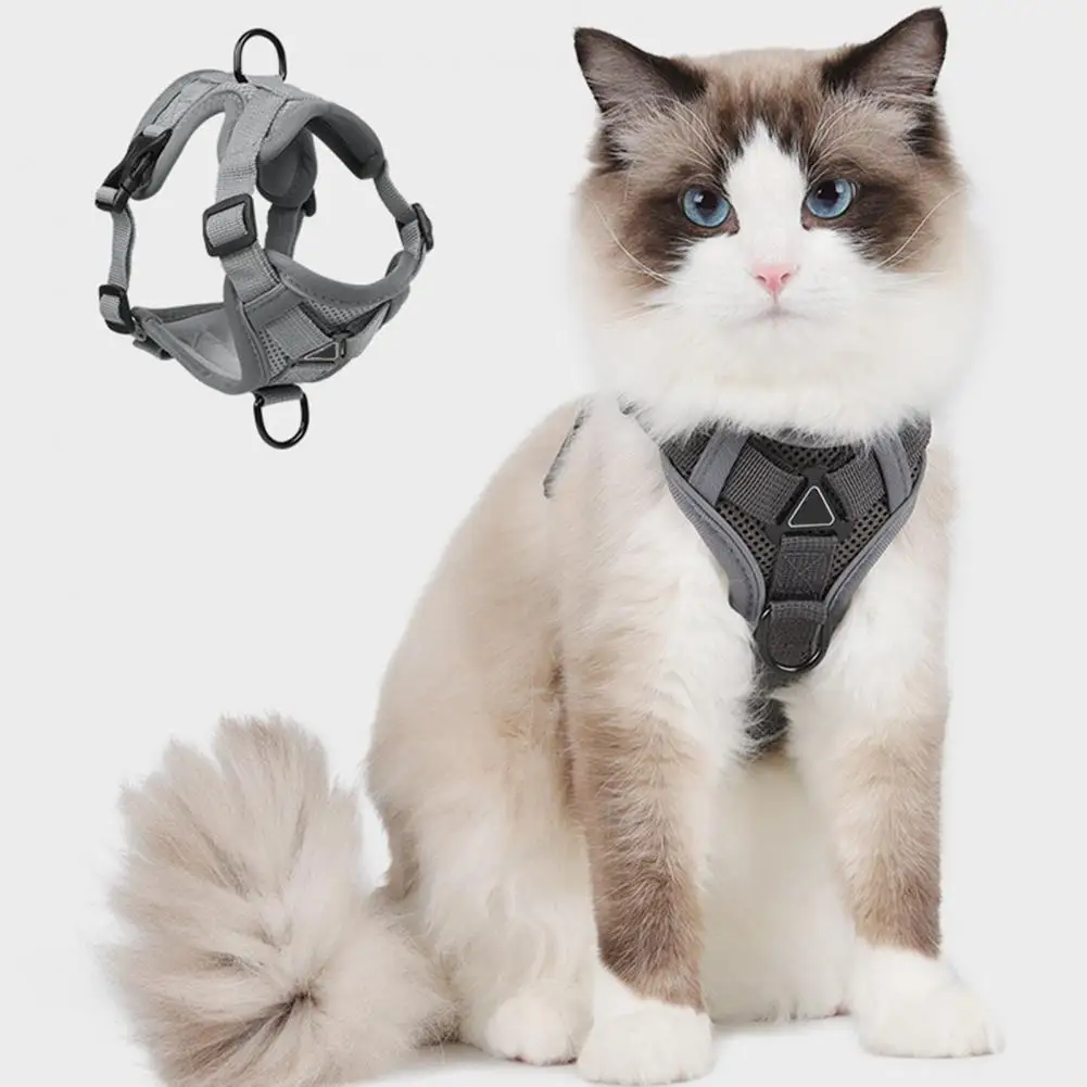 Cat Harness with Leash Harness Leash Set with Adjustable Vest Escape Proof Design for Easy Control for Walking