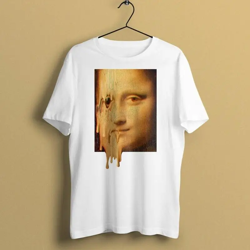 

Melt down Mona Lisa Unisex T Shirt Aesthetic T shirt Surreal T shirt