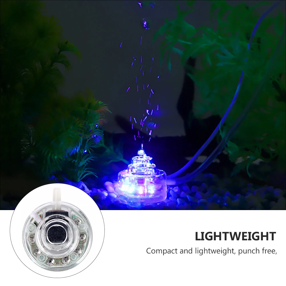 

USB Bubble for Fish Tank Aquarium Decorations Fish Tank Bubbler Light Colorful Oxygen Diffuser Bubbler Air Stone