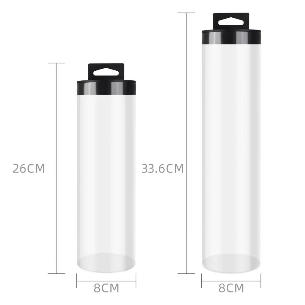 Pickleball Storage Box with Lid, Badminton Baseball Tennis Ball Holder, Cylindrical Container, Clear Tube, Pickleball Accessorie