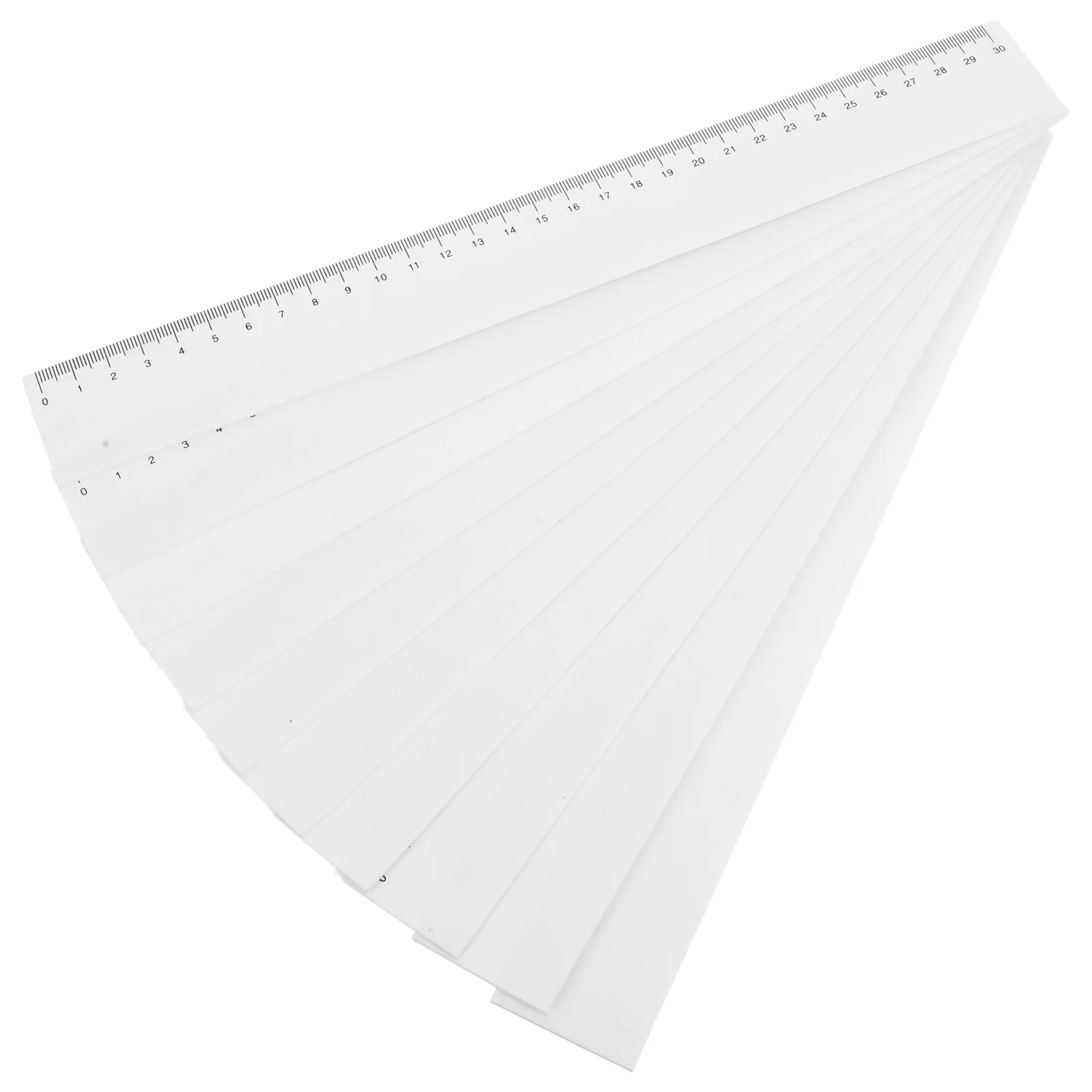 

10Pcs Plastic Measuring Rulers Straight Transparent Hard Ruler for School Office Student Geometry Drawing Tools
